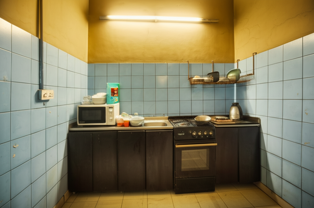 Before: Outdated Kitchen